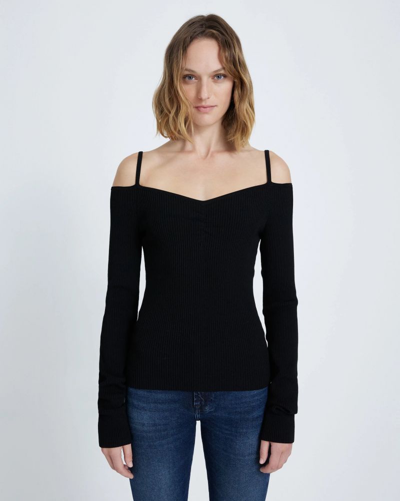 Off Shoulder Top In Black
