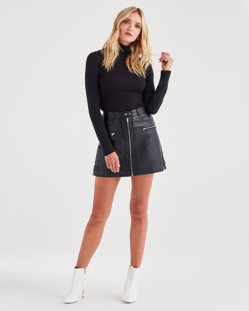 Biker Skirt Black