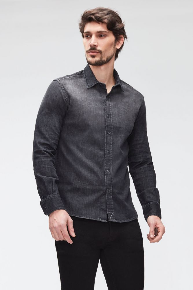Plain Shirt Luxe Performance Washed Black
