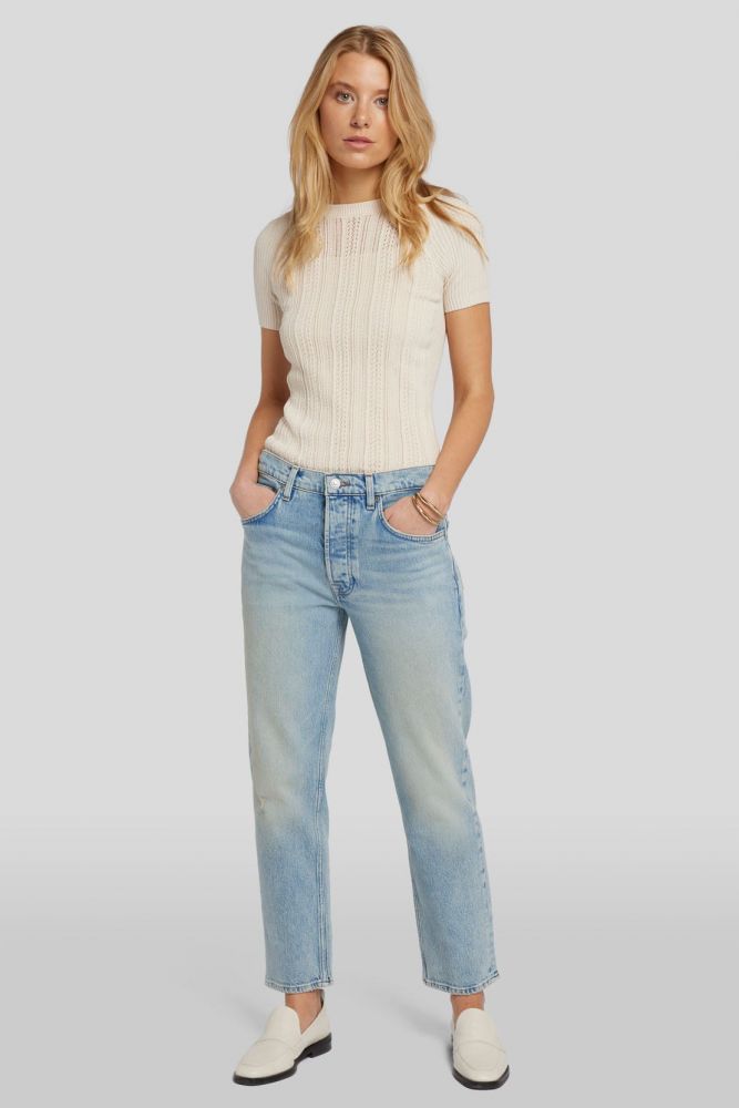 Julia Boyfriend Frost Light Blue