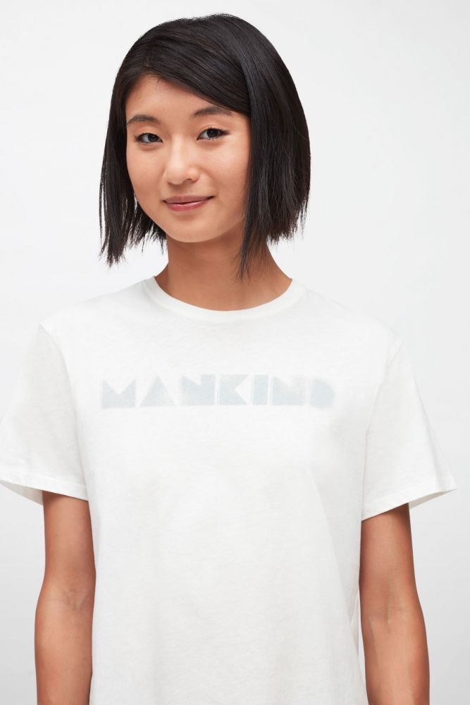 Mankind Logo Tee Cotton In White