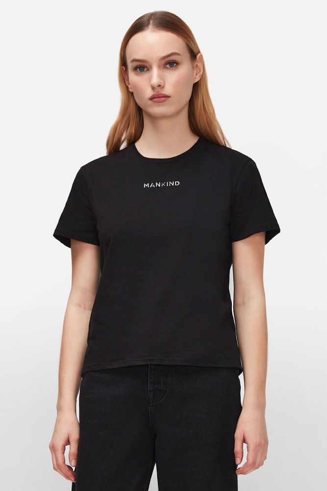 MANKIND Tee Cotton In Black