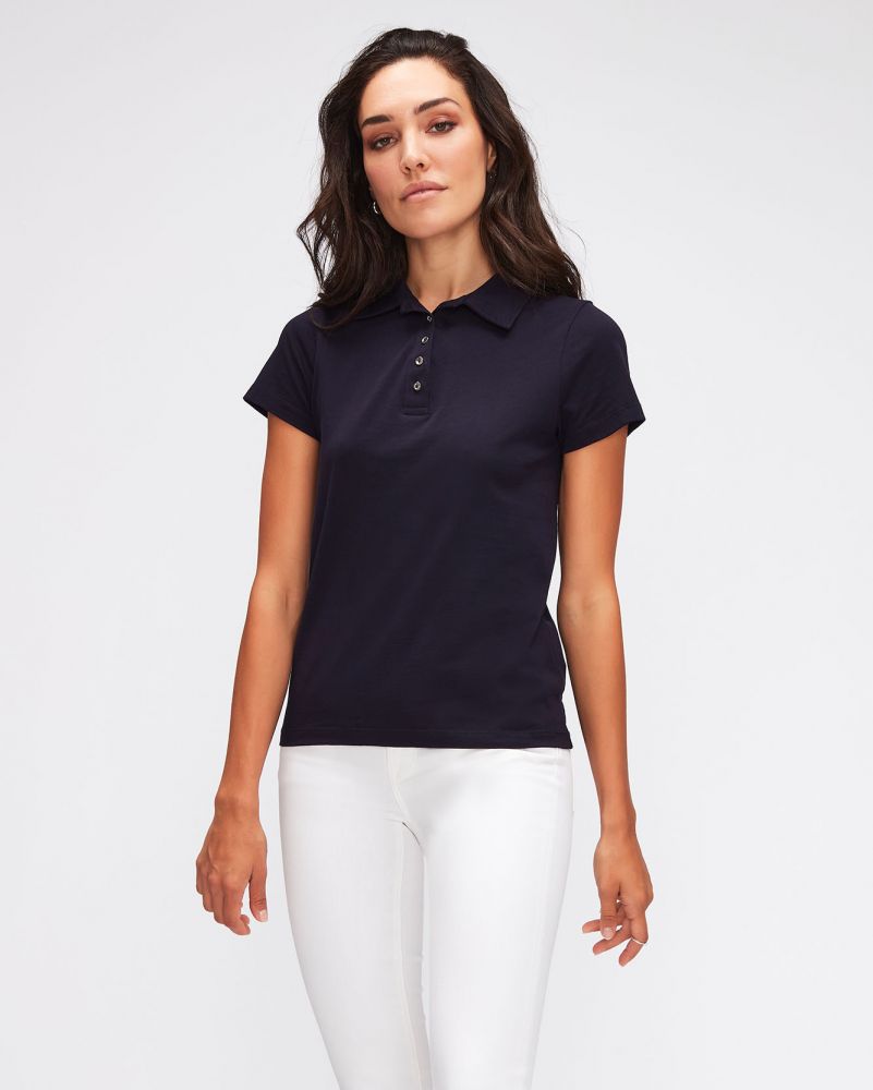 Polo Jersey in Navy