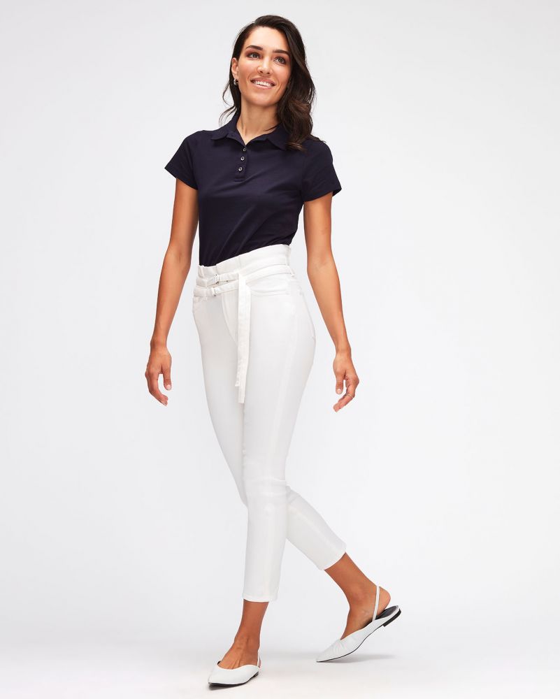 Slim Paperbag Pant Left Hand Pure White