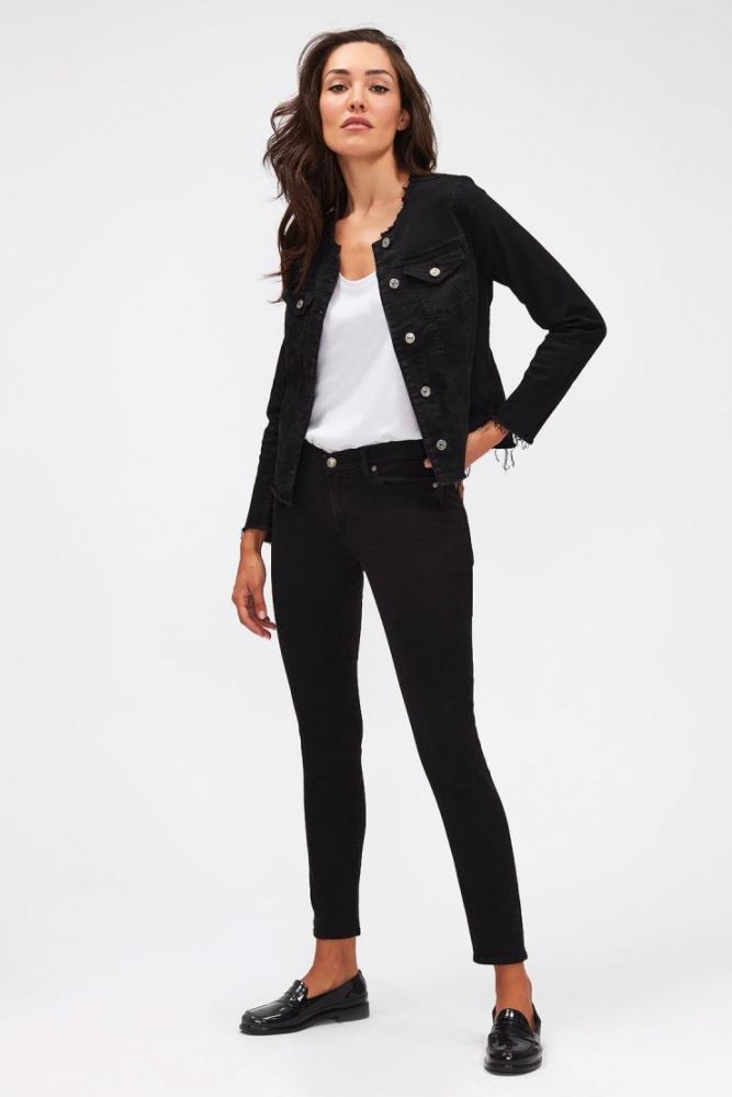 Denim Jacket Bair Rinsed In Black